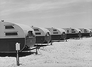 Trailers, FSA defense workers camp, May 1941