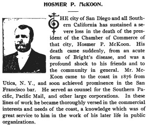 Hosmer P McKoon Land of Sunshine page