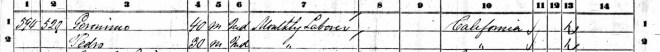 Ephraim Morse 1860 census page 2